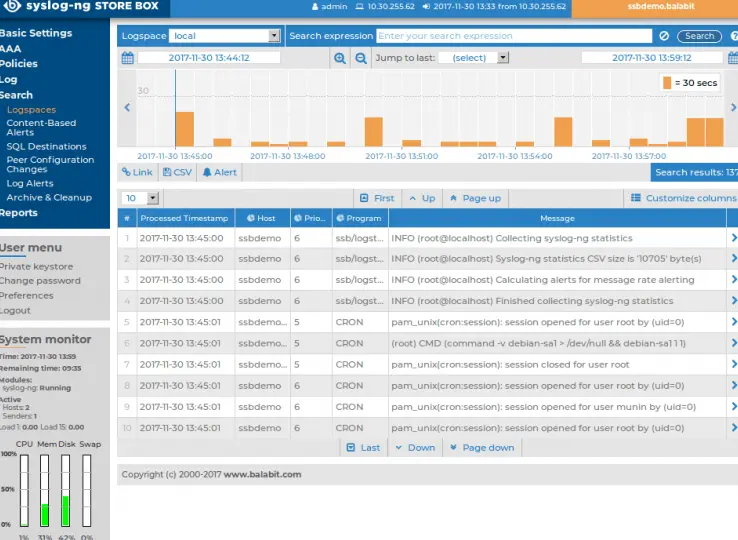 Log collection in Syslog-ng
