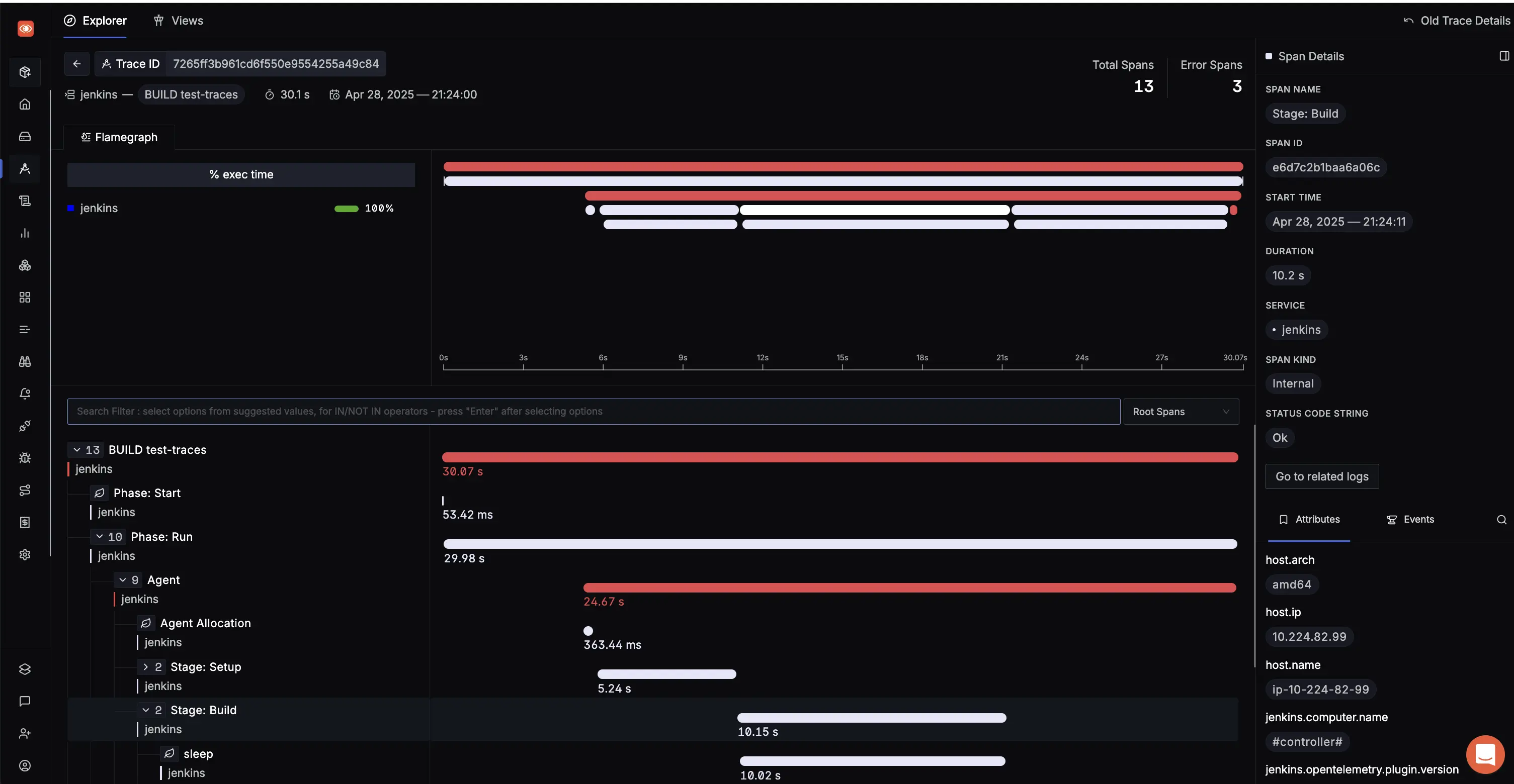 Jenkins pipelines traces on SigNoz UI